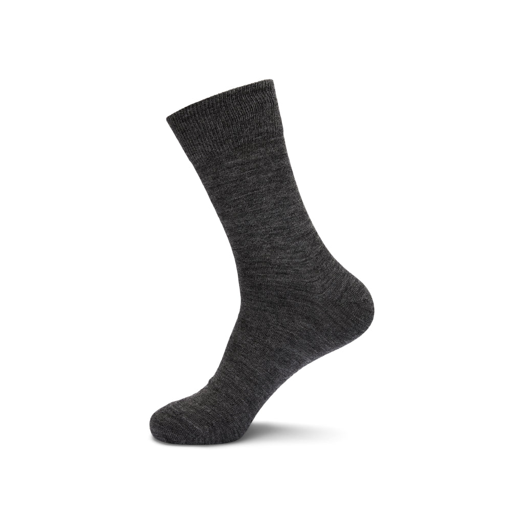 Wool liner sock 2pk grey melange