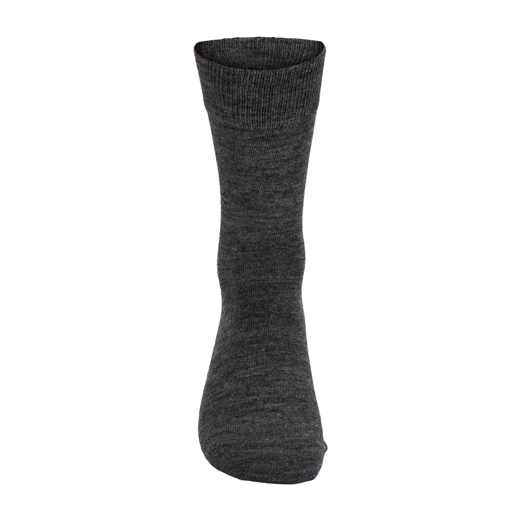 Wool liner sock 2pk grey melange
